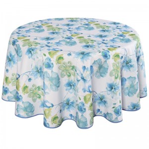 Winston Porter Goldfield Watercolor Floral Tablecloth TXSD1222
